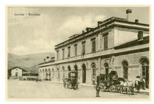 Isernia, stazione ferroviaria, 1920 circa
