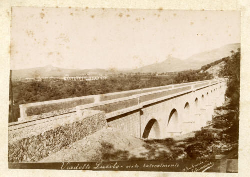 Isernia, 1893 circa, viadotto Lucito (foto D'Ambrosio e Schiavone)