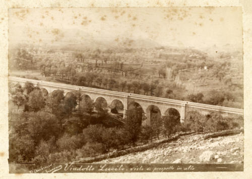 Isernia, 1893 circa, viadotto Lucito (foto D'Ambrosio e Schiavone)
