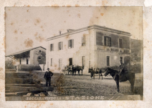 roccaravindola, 1893 circa, stazione in costruzione (foto D'Ambrosio e Schiavone)